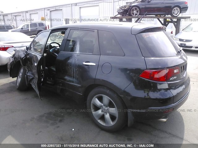 5J8TB18297A011443 - 2007 ACURA RDX BLACK photo 3