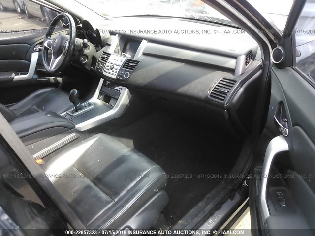 5J8TB18297A011443 - 2007 ACURA RDX BLACK photo 5