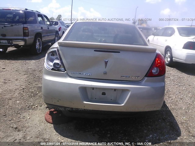 1G2ZJ57K094255685 - 2009 PONTIAC G6 GOLD photo 6