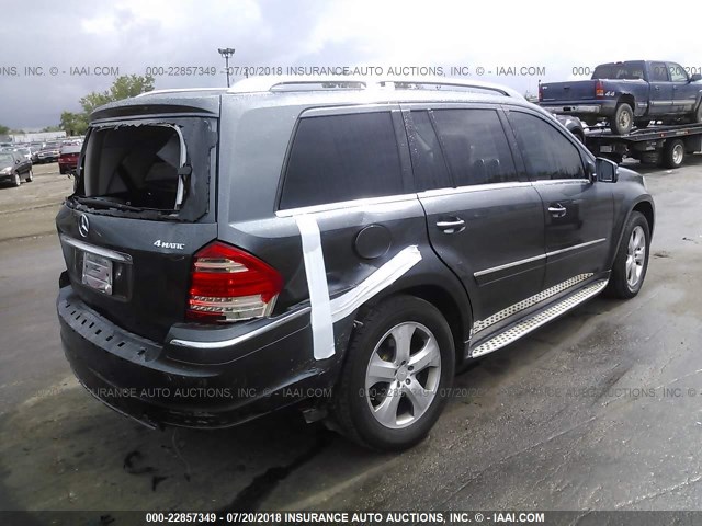 4JGBF7BE4BA719642 - 2011 MERCEDES-BENZ GL 450 4MATIC GRAY photo 4