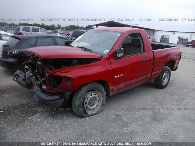 1D7HA16K88J108926 - 2008 DODGE RAM 1500 ST RED photo 2