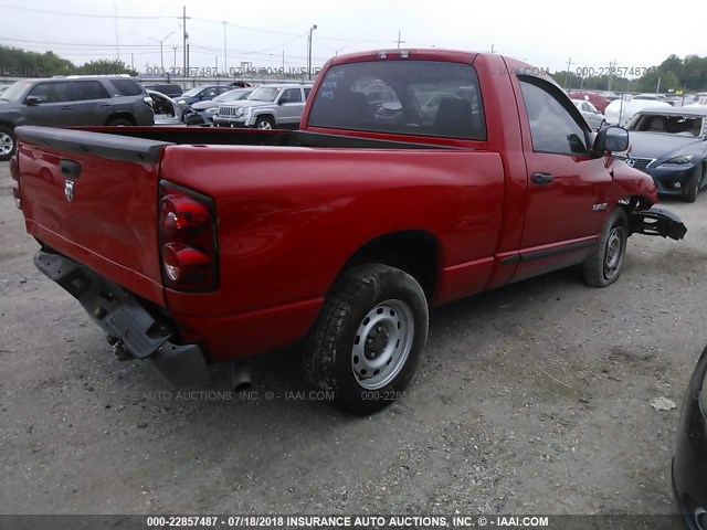 1D7HA16K88J108926 - 2008 DODGE RAM 1500 ST RED photo 4