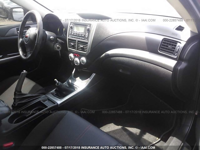 JF1GV7E6XCG022613 - 2012 SUBARU IMPREZA WRX BLACK photo 5