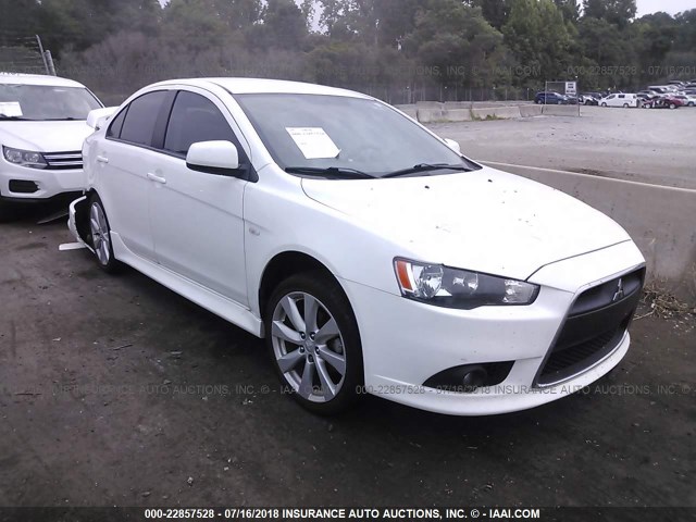 JA32U8FW9CU018936 - 2012 MITSUBISHI LANCER GT WHITE photo 1