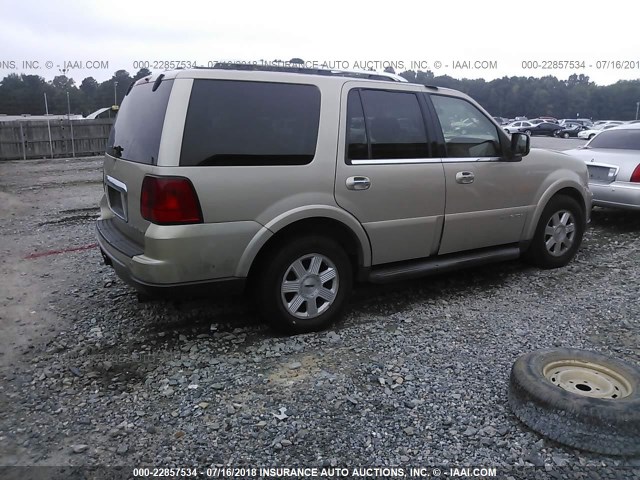5LMFU28525LJ11495 - 2005 LINCOLN NAVIGATOR TAN photo 4