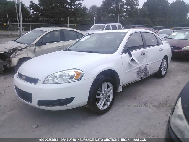 2G1WC5E38E1188076 - 2014 CHEVROLET IMPALA LIMITED LTZ WHITE photo 2