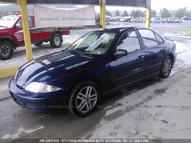 1G1JC524827267169 - 2002 CHEVROLET CAVALIER CNG BLUE photo 2