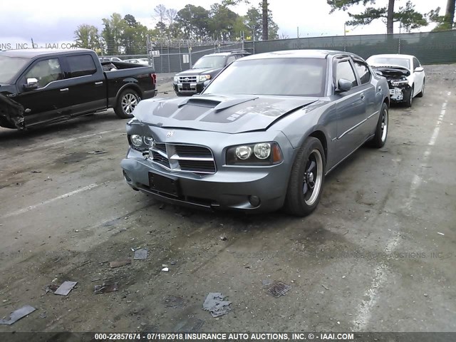 2B3KA53H27H654428 - 2007 DODGE CHARGER R/T GRAY photo 2