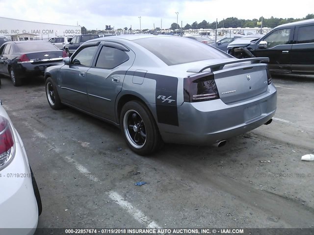 2B3KA53H27H654428 - 2007 DODGE CHARGER R/T GRAY photo 3