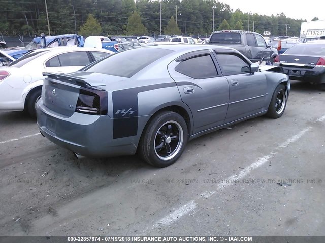 2B3KA53H27H654428 - 2007 DODGE CHARGER R/T GRAY photo 4