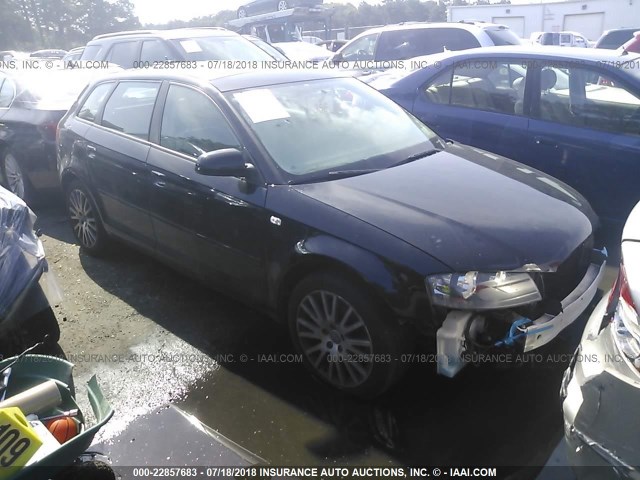 WAUNF78P98A030387 - 2008 AUDI A3 2.0 PREMIUM Dark Blue photo 1