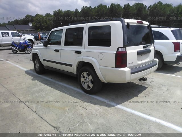 1J8HG48K36C163172 - 2006 JEEP COMMANDER WHITE photo 3