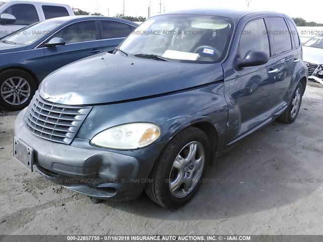 3C4FY58BX2T263057 - 2002 CHRYSLER PT CRUISER TOURING Navy photo 2