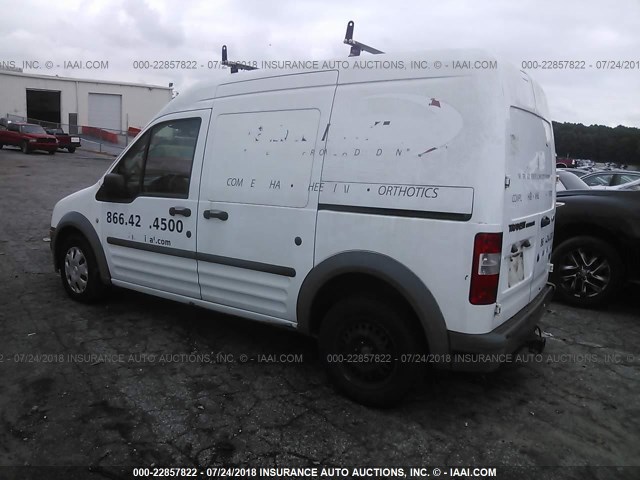 NM0LS7AN6AT025492 - 2010 FORD TRANSIT CONNECT XL WHITE photo 3