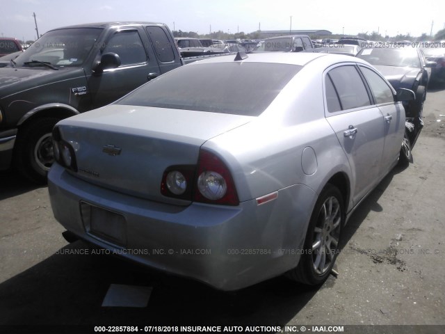 1G1ZG5E72CF134525 - 2012 CHEVROLET MALIBU LTZ 银色 照片 4
