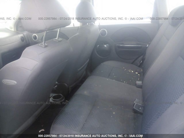 KL1TD66637B746349 - 2007 CHEVROLET AVEO LS BLUE photo 8