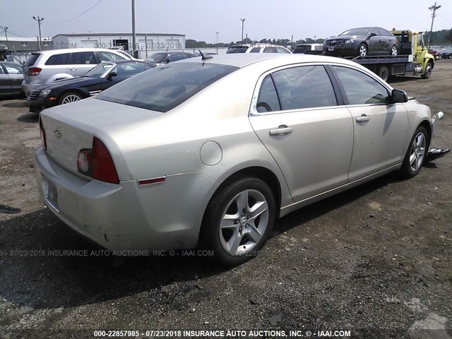 1G1ZB5EB6AF144295 - 2010 CHEVROLET MALIBU LS TAN photo 4