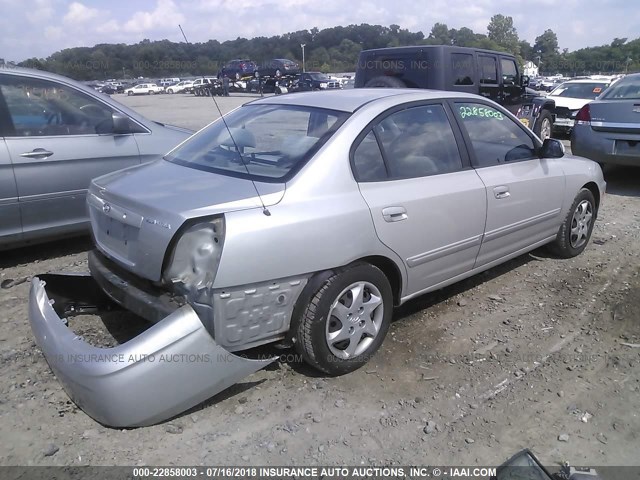 KMHDN46D06U353016 - 2006 HYUNDAI ELANTRA GLS/GT/LIMITED SILVER photo 4