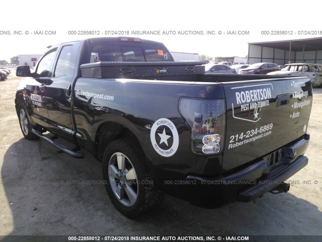 5TFRY5F10AX082480 - 2010 TOYOTA TUNDRA DOUBLE CAB SR5 BLACK photo 3