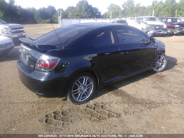 JTKDE167X80246426 - 2008 TOYOTA SCION TC 黑色 照片 4