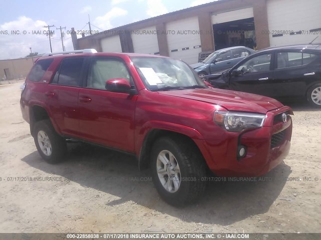 JTEBU5JR7F5249670 - 2015 TOYOTA 4RUNNER SR5/LIMITED/TRAIL/TRD PRO RED photo 1