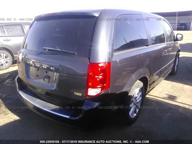 2C4RDGCG5DR749403 - 2013 DODGE GRAND CARAVAN SXT GRAY photo 4