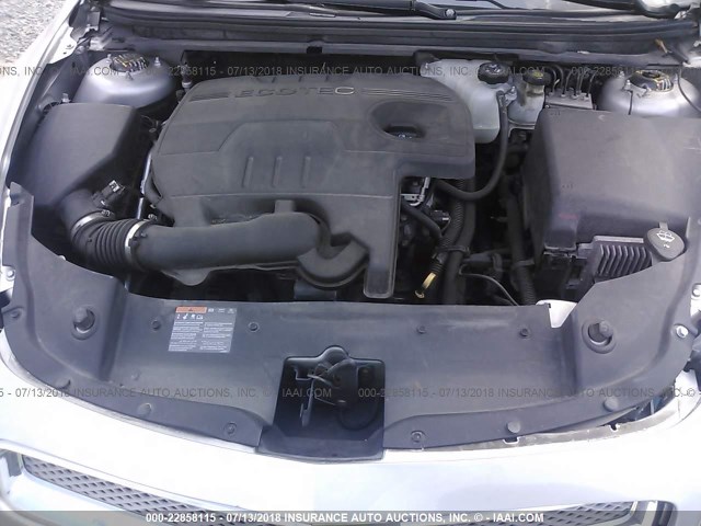 1G1ZE5EB8AF321825 - 2010 CHEVROLET MALIBU LTZ ვერცხლისფერი ფოტო 10