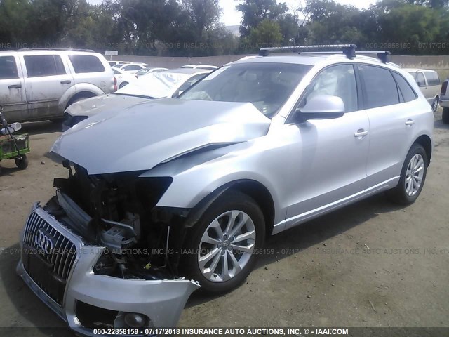 WA1CFAFPXEA086452 - 2014 AUDI Q5 PREMIUM SILVER photo 2