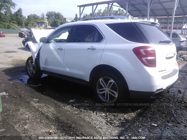 2GNFLGE34H6222287 - 2017 CHEVROLET EQUINOX PREMIER WHITE photo 3