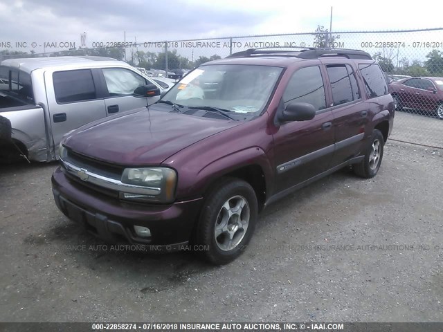 1GNET16S746240460 - 2004 CHEVROLET TRAILBLAZER EXT LS/EXT LT MAROON photo 2