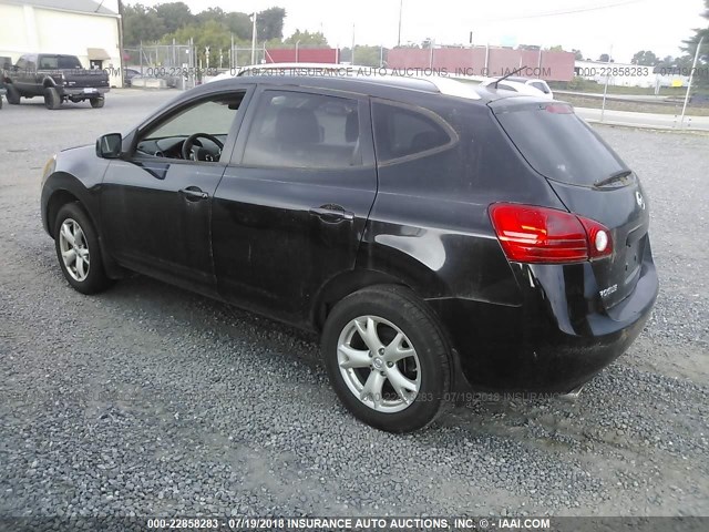 JN8AS58T98W002546 - 2008 NISSAN ROGUE S/SL BLACK photo 3