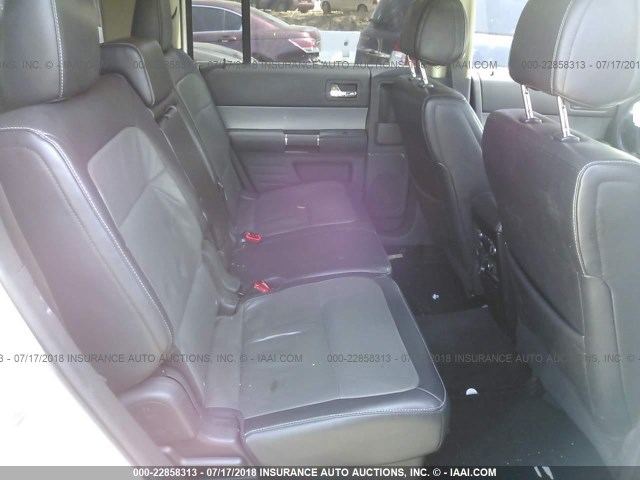 2FMGK5D8XDBD09383 - 2013 FORD FLEX LIMITED WHITE photo 8