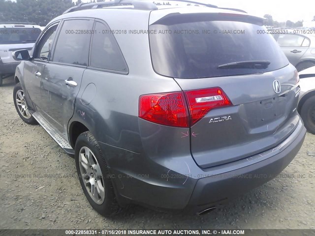 2HNYD28699H513391 - 2009 ACURA MDX TECHNOLOGY Light Blue photo 3