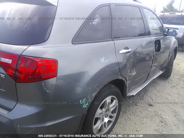 2HNYD28699H513391 - 2009 ACURA MDX TECHNOLOGY Light Blue photo 6