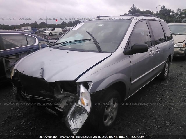 JM3LW28A320313221 - 2002 MAZDA MPV WAGON SILVER photo 2