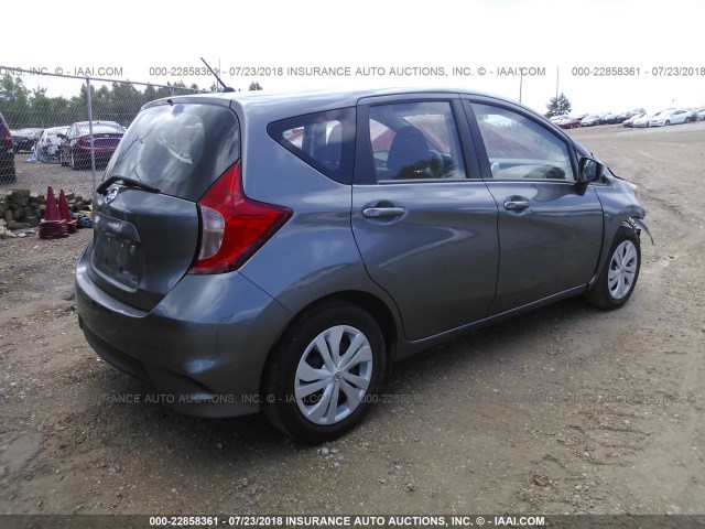 3N1CE2CP7HL375596 - 2017 NISSAN VERSA NOTE S/S PLUS/SV/SL/SR Light Blue photo 4