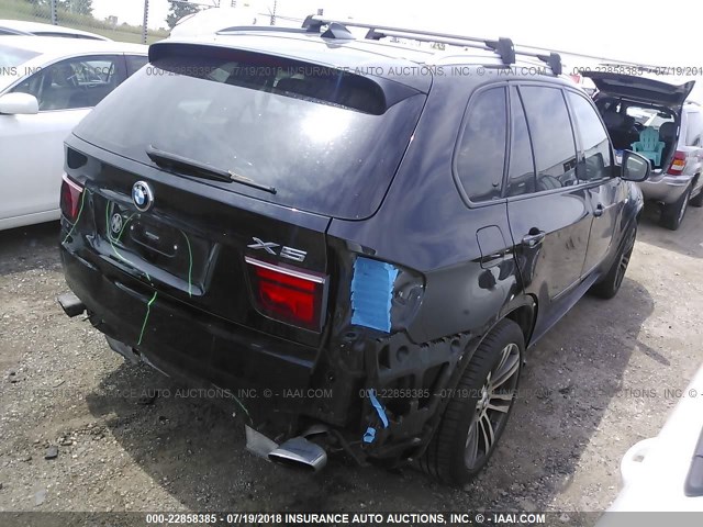 5UXZV4C59CL763787 - 2012 BMW X5 XDRIVE35I BLACK photo 4