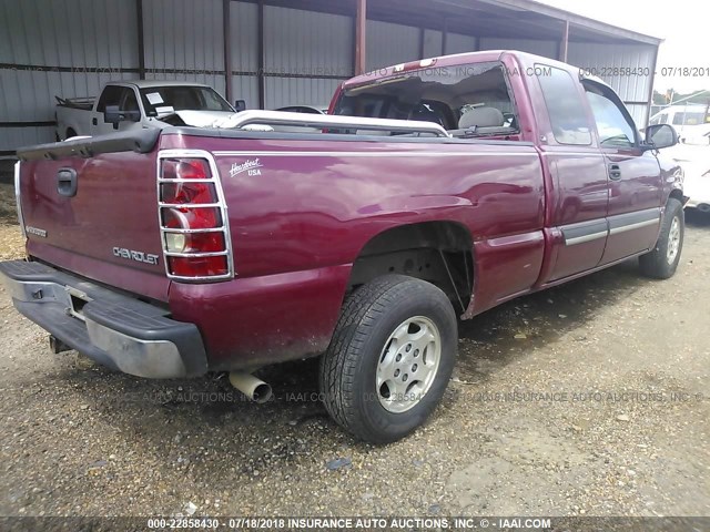 2GCEC19VX41315397 - 2004 CHEVROLET SILVERADO C1500 RED photo 4