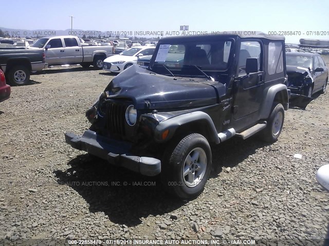 1J4FY19S0XP469789 - 1999 JEEP WRANGLER / TJ SPORT BLACK photo 2