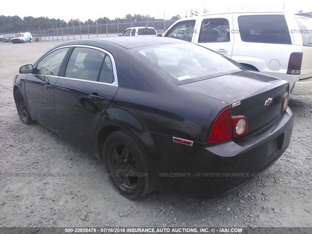 1G1ZA5EU8BF171939 - 2011 CHEVROLET MALIBU LS 黑色 照片 3