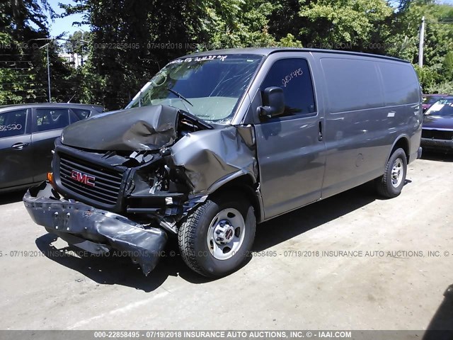 1GTZGFBA7A1115699 - 2010 GMC SAVANA G2500 GRAY photo 2