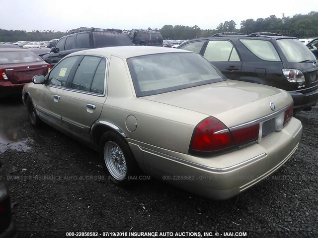 2MEFM74WXXX702665 - 1999 MERCURY GRAND MARQUIS GS GOLD photo 3