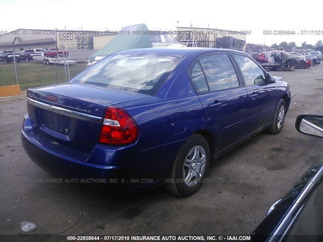 1G1ZS58FX7F240034 - 2007 CHEVROLET MALIBU LS BLUE photo 4
