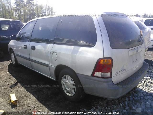 2FMZA5142XBB03394 - 1999 FORD WINDSTAR LX SILVER photo 3