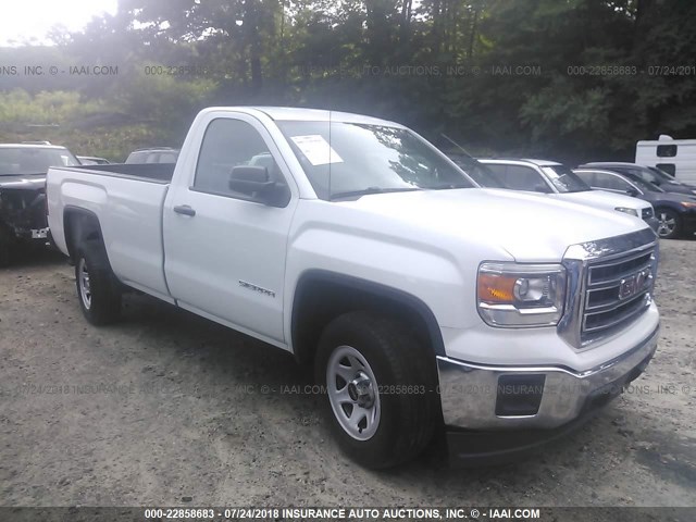 1GTN1TEC7FZ902124 - 2015 GMC SIERRA C1500 WHITE photo 1