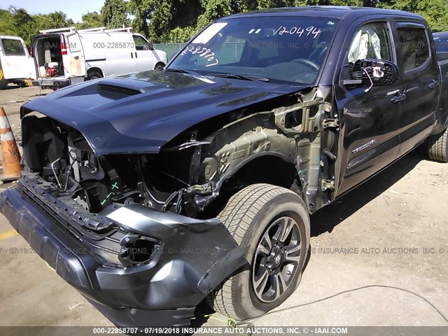 3TMDZ5BNXHM029334 - 2017 TOYOTA TACOMA DBL CAB/SR5/TRD SPORT/OR GRAY photo 6