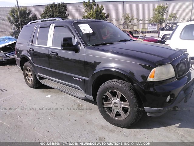 5LMEU68H25ZJ35208 - 2005 LINCOLN AVIATOR BLACK photo 1