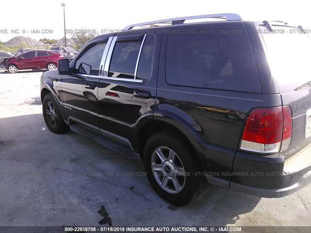 5LMEU68H25ZJ35208 - 2005 LINCOLN AVIATOR BLACK photo 3