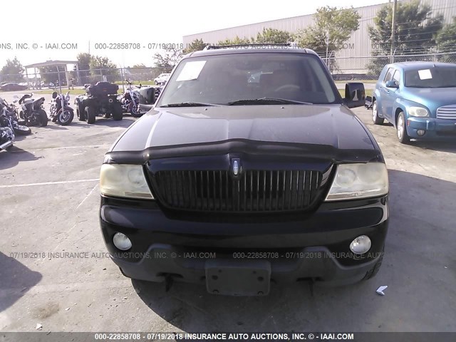 5LMEU68H25ZJ35208 - 2005 LINCOLN AVIATOR BLACK photo 6