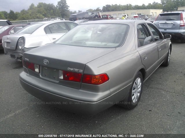4T1BG22K61U117523 - 2001 TOYOTA CAMRY CE/LE/XLE GRAY photo 4